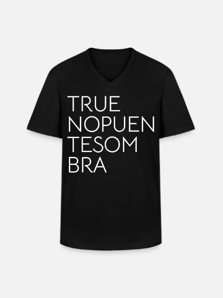THUNDER SHADOW BRIDGE - Men's V-Neck T-Shirt - black