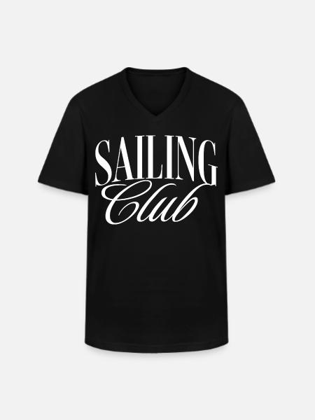 Sailing Club - Männer-T-Shirt mit V-Ausschnitt - Schwarz