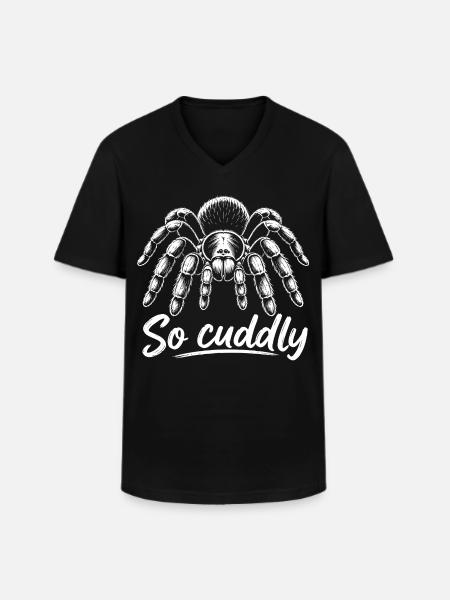Spider Friend - Men's V-Neck T-Shirt - black