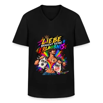 Männer-T-Shirt mit V-Ausschnitt