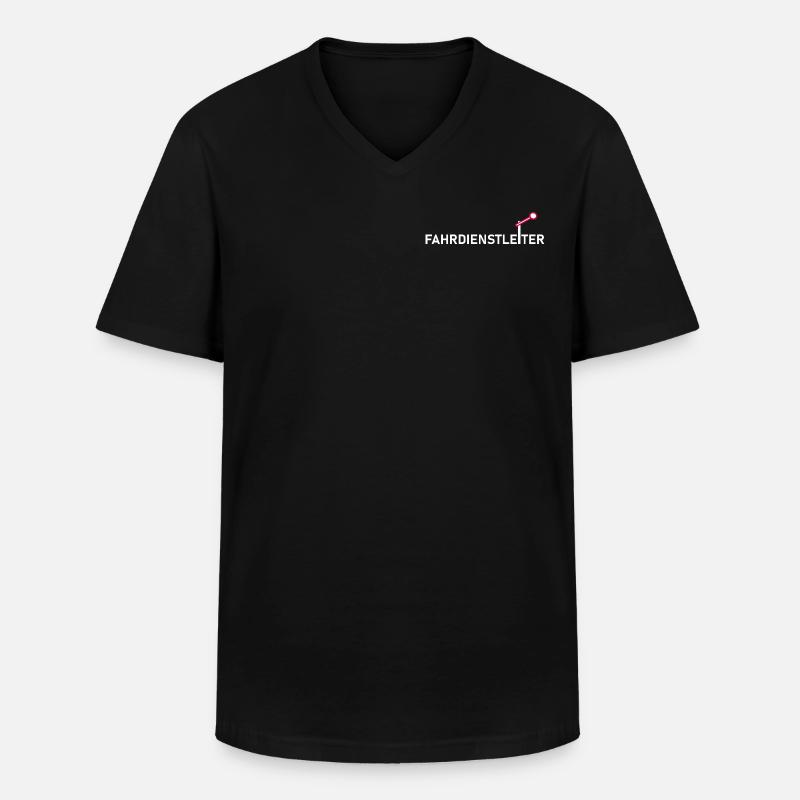 Fahrdienstleiter - Männer-T-Shirt mit V-Ausschnitt - Schwarz