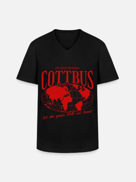 Cottbus Home Football Gift - Men's V-Neck T-Shirt - black