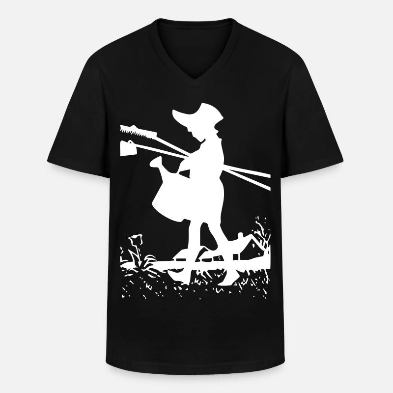 Gartenarbeit - Gießkanne - Harke - Garten - Männer-T-Shirt mit V-Ausschnitt - Schwarz