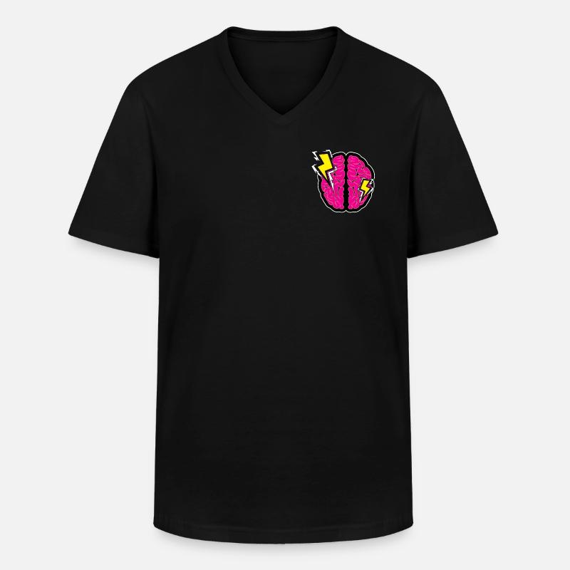 Beleuchtungsgeist - Männer-T-Shirt mit V-Ausschnitt - Schwarz