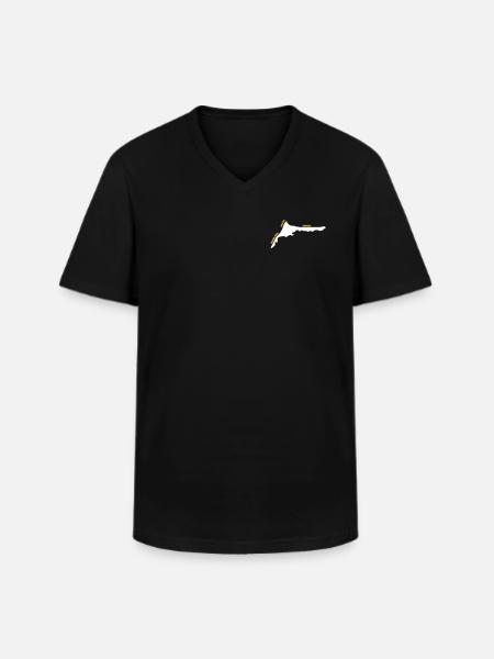 Fischland Darss Zingst (DIY) - Men's V-Neck T-Shirt - black
