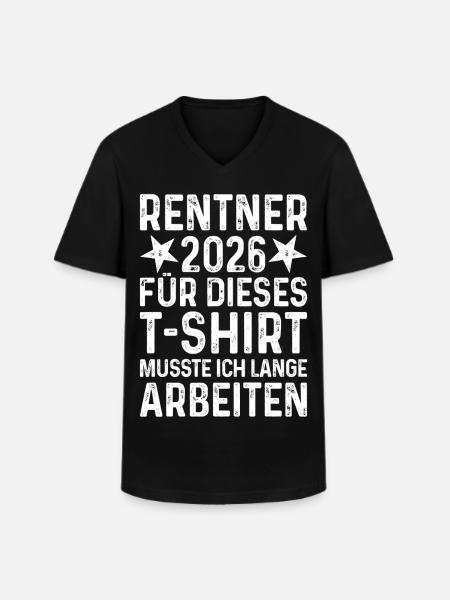 Pensioner 2026 Shirt - Men's V-Neck T-Shirt - black