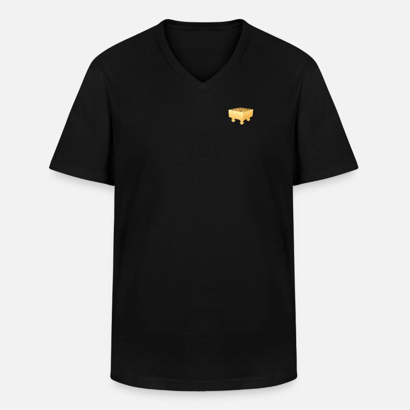 Go Board mit Beinen - Männer-T-Shirt mit V-Ausschnitt - Schwarz