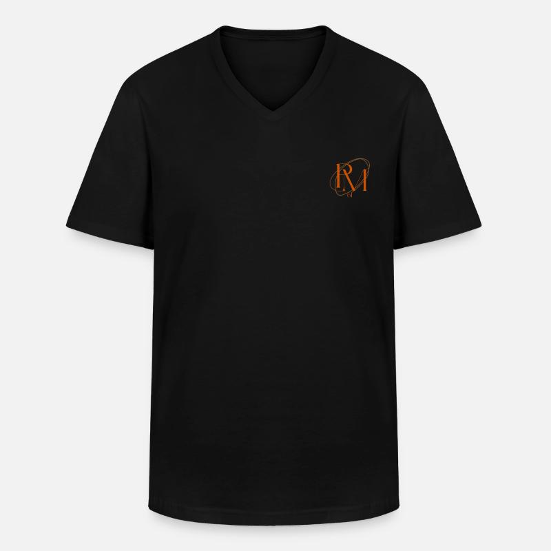 PM61 - Männer-T-Shirt mit V-Ausschnitt - Schwarz