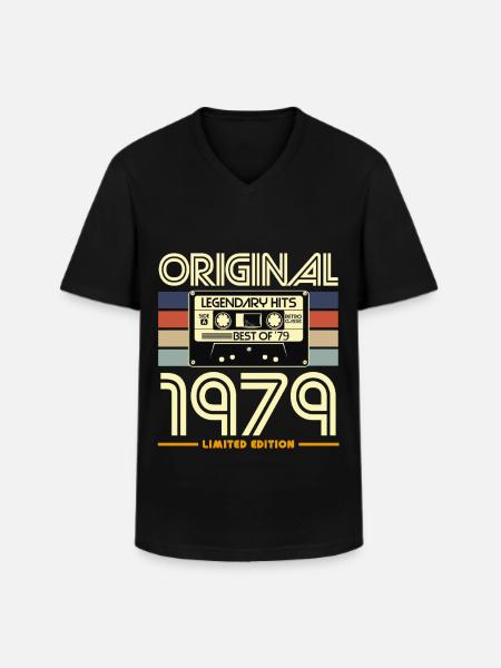 Original 1979 Édition Limitée - T-shirt col V Homme - noir