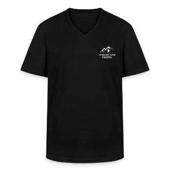 Zillertal - Männer-T-Shirt mit V-Ausschnitt - Schwarz - Vorne - AI Model Male 178 dark (178cm)