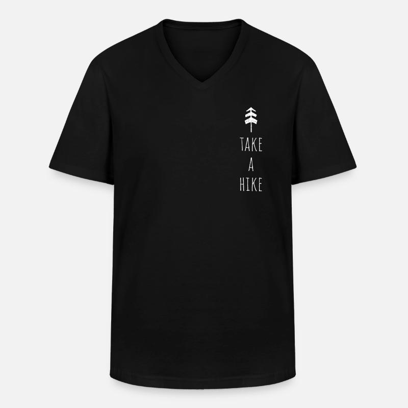 Take a Hike - Männer-T-Shirt mit V-Ausschnitt - Schwarz