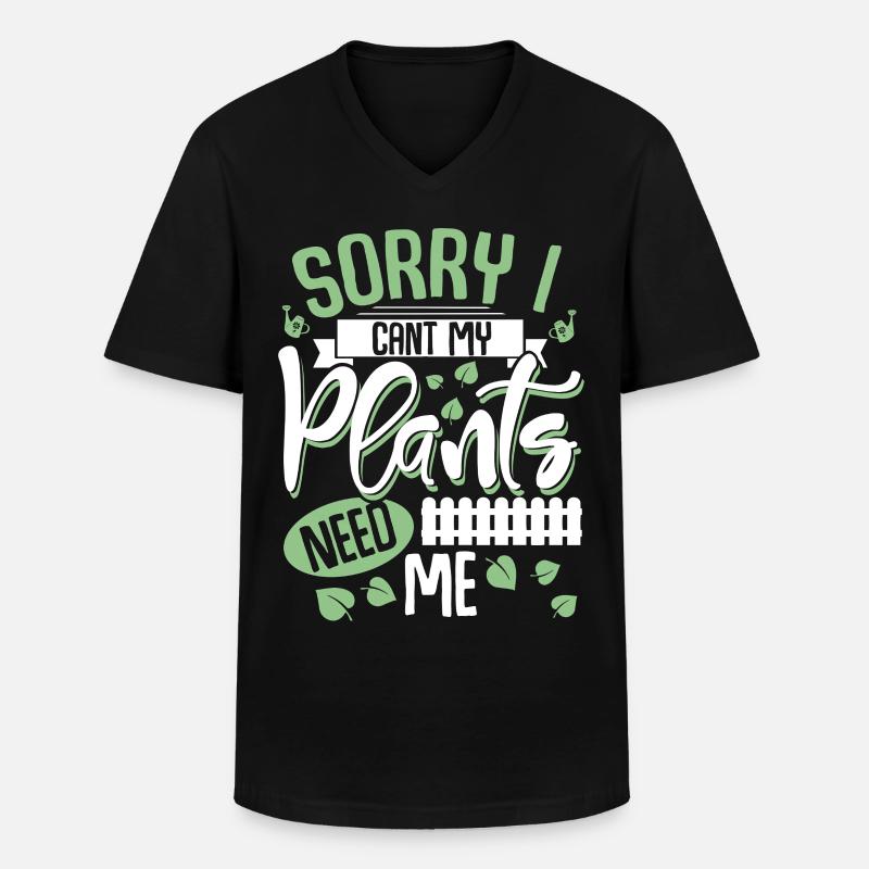 Garten Schrebergarten - Männer-T-Shirt mit V-Ausschnitt - Schwarz