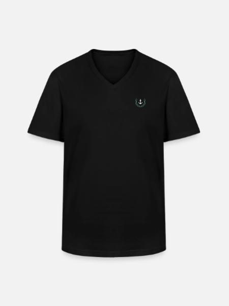 L’ancre dans la vie - T-shirt col V Homme - noir