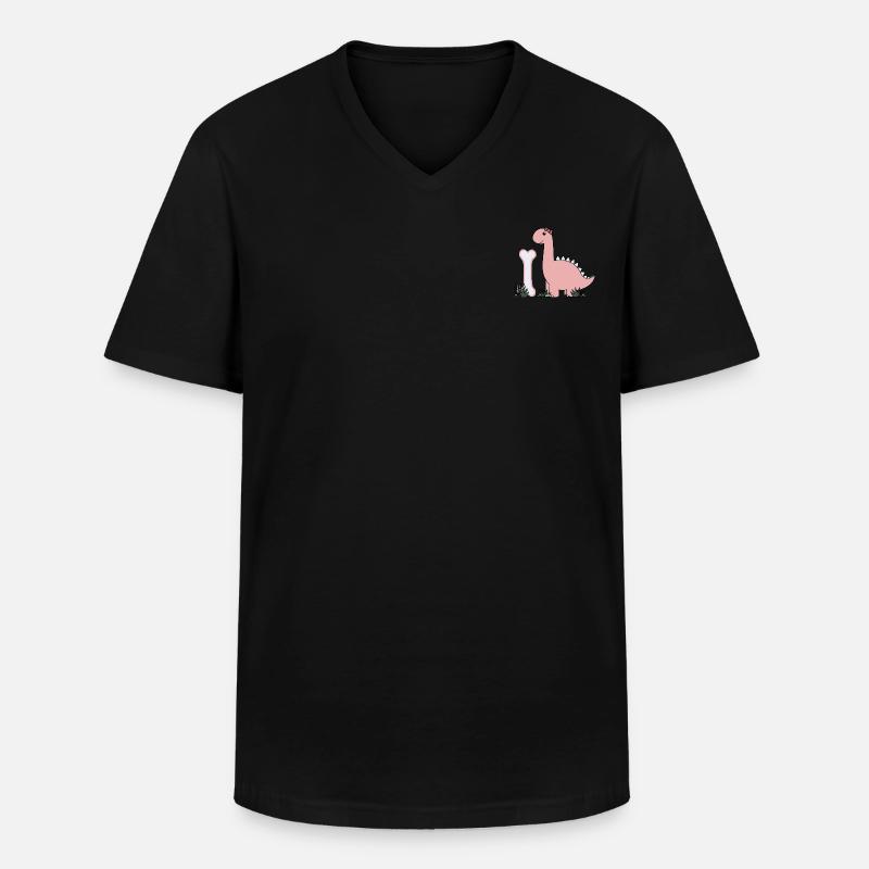 Buchstabe I - Männer-T-Shirt mit V-Ausschnitt - Schwarz