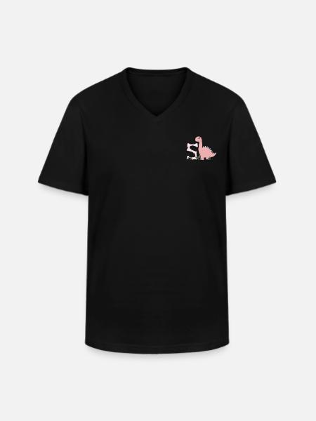 Buchstabe S - Männer-T-Shirt mit V-Ausschnitt - Schwarz