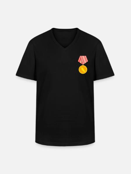 Jalapeno Medal - Men's V-Neck T-Shirt - black