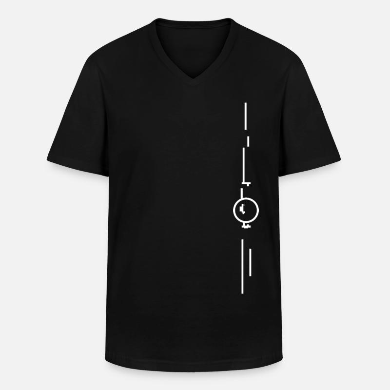 Turmpxl Berlin w - Männer-T-Shirt mit V-Ausschnitt - Schwarz