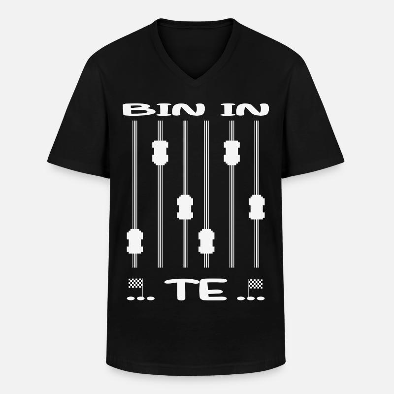 Rentner - Männer-T-Shirt mit V-Ausschnitt - Schwarz