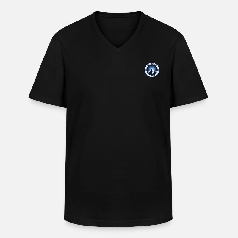 Mountain Climber | Bergsteiger - Männer-T-Shirt mit V-Ausschnitt - Schwarz