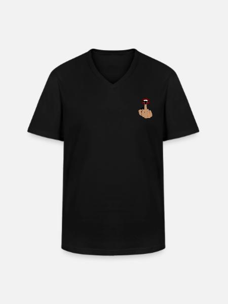 Mouth - Men's V-Neck T-Shirt - black