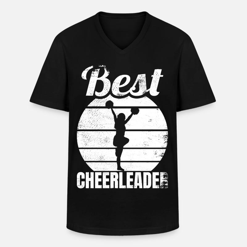 Beste Cheerleaderin - Männer-T-Shirt mit V-Ausschnitt - Schwarz