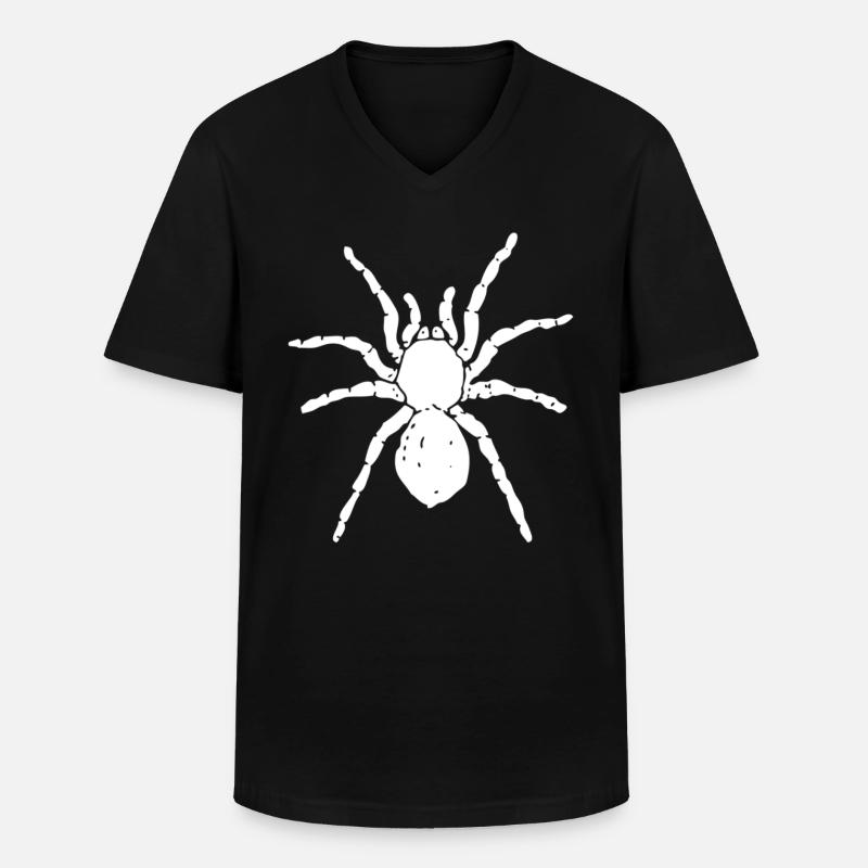 Spinne - Männer-T-Shirt mit V-Ausschnitt - Schwarz