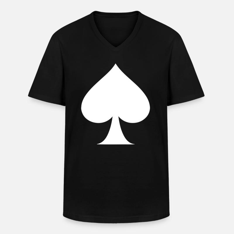 PIK ASS - Männer-T-Shirt mit V-Ausschnitt - Schwarz