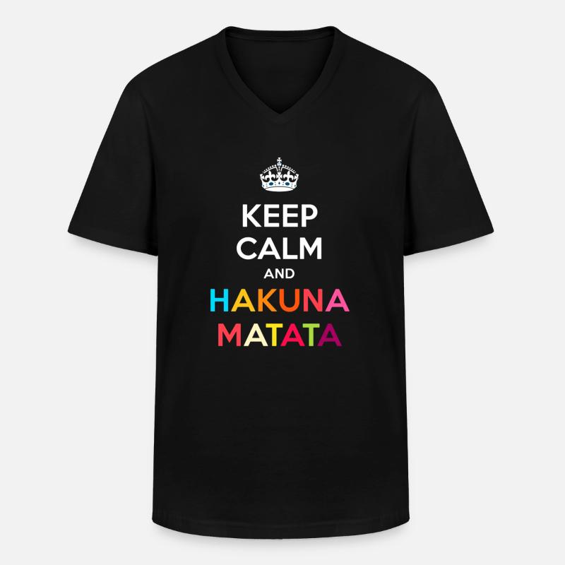 Sprüche Spruch - Männer-T-Shirt mit V-Ausschnitt - Schwarz