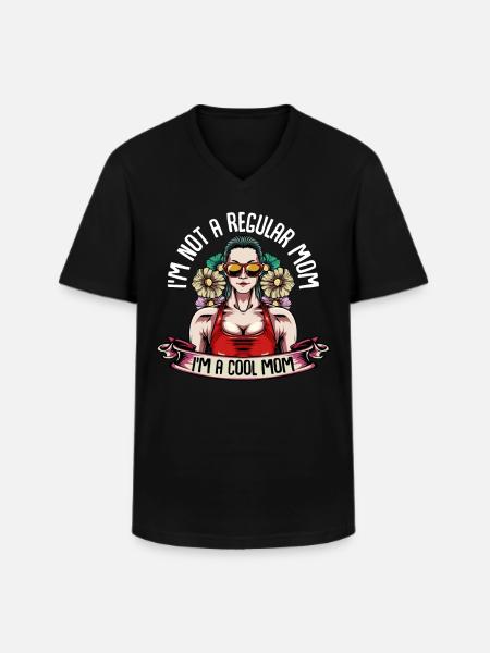 Mutter - Männer-T-Shirt mit V-Ausschnitt - Schwarz