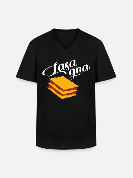 lasagne - T-shirt col V Homme - noir