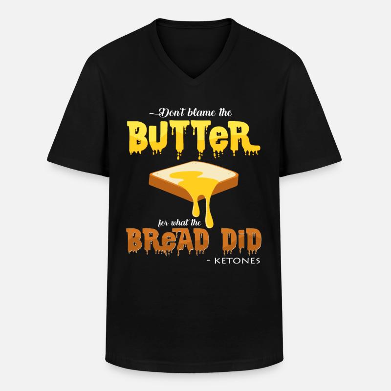 Keto - Männer-T-Shirt mit V-Ausschnitt - Schwarz