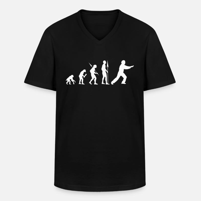 Tai Chi evolution - Men's V-Neck T-Shirt - black