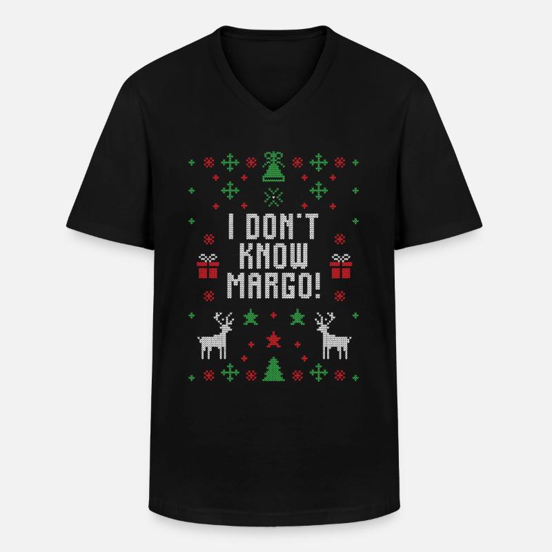 I dont know Margo! - Men's V-Neck T-Shirt - black
