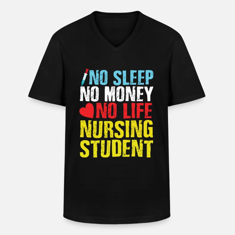 Krankenschwester Ausbildung - Männer-T-Shirt mit V-Ausschnitt - Schwarz
