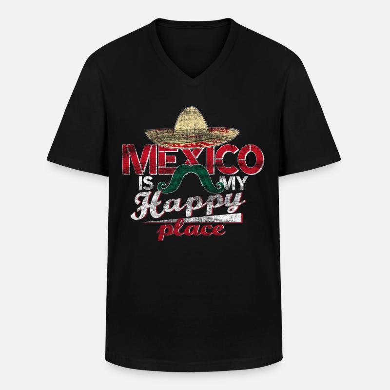 Mexico gift idea - Men's V-Neck T-Shirt - black