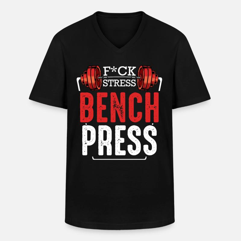 Bodybuilder - Männer-T-Shirt mit V-Ausschnitt - Schwarz
