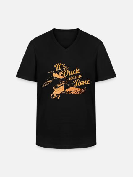Duck ducks gift - Men's V-Neck T-Shirt - black