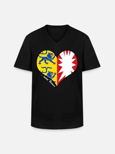 meine Heimat - Schleswig-Holstein - Männer-T-Shirt mit V-Ausschnitt - Schwarz