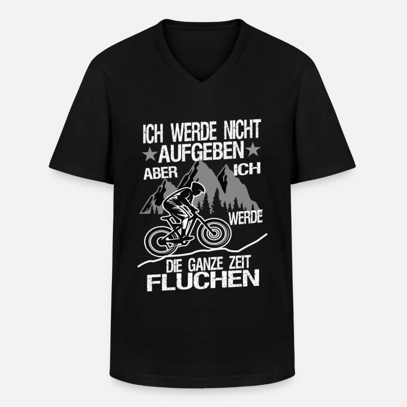 Ich werde nicht Aufgeben - Männer-T-Shirt mit V-Ausschnitt - Schwarz