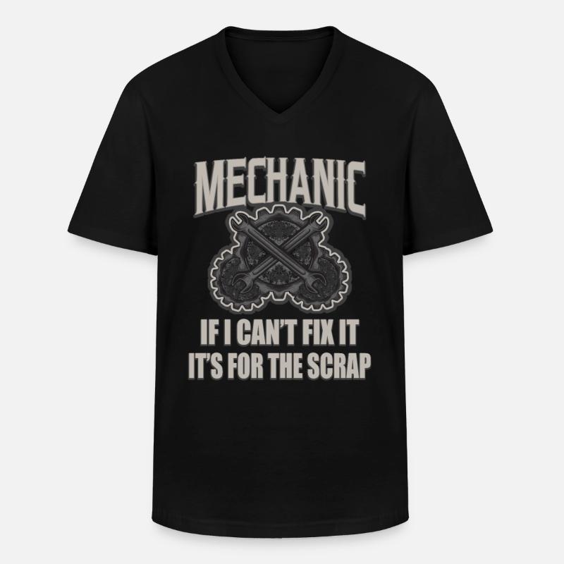 Automechaniker - Männer-T-Shirt mit V-Ausschnitt - Schwarz