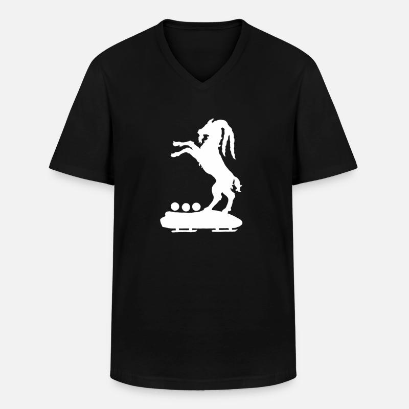 Bock auf Bob - Männer-T-Shirt mit V-Ausschnitt - Schwarz