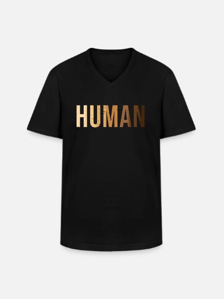Human Black Lives Matter - Men's V-Neck T-Shirt - black