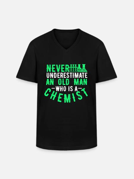 chemistry - Men's V-Neck T-Shirt - black