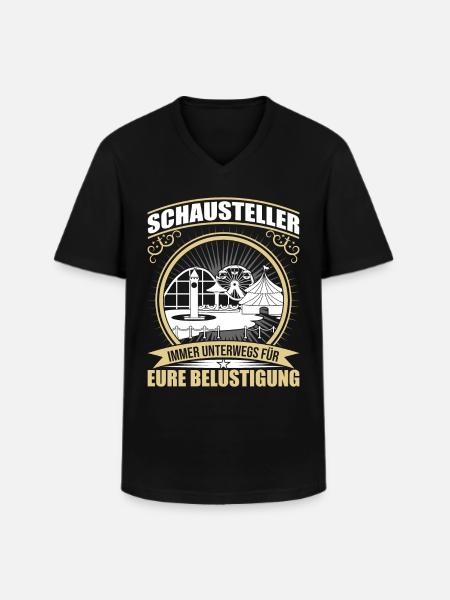 Freizeitpark Kirmes - Männer-T-Shirt mit V-Ausschnitt - Schwarz