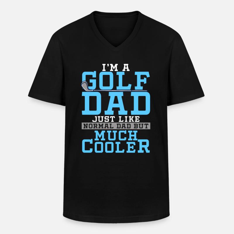 Golf - Männer-T-Shirt mit V-Ausschnitt - Schwarz