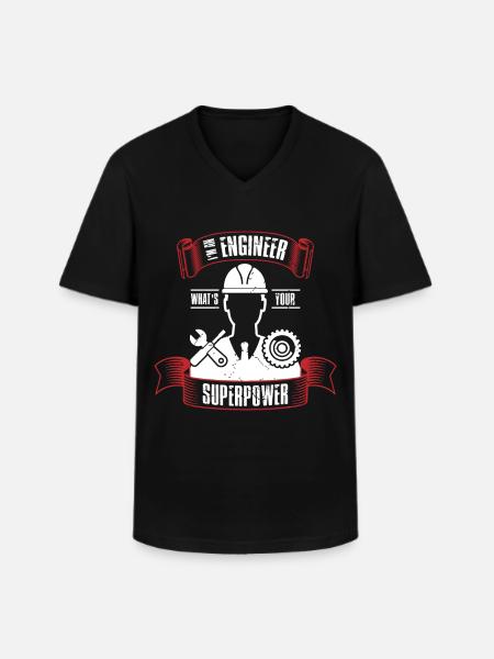 Engineer industrial engineer mechanical engineering - Men's V-Neck T-Shirt - black
