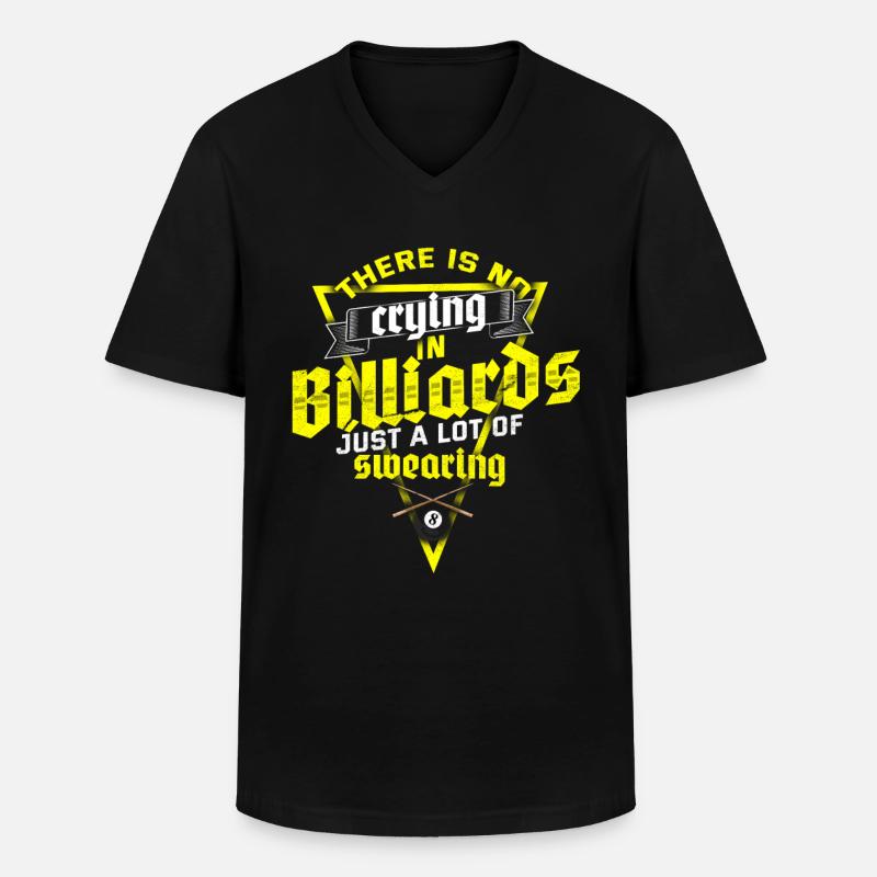 Billard Billardkugel Kreide Snooker - Männer-T-Shirt mit V-Ausschnitt - Schwarz