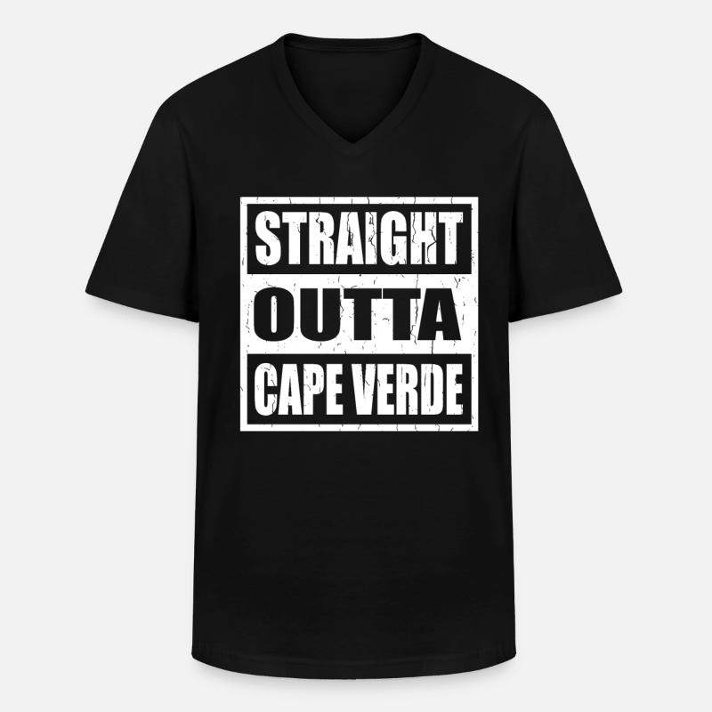Cap Vert Cap Vert - T-shirt col V Homme - noir