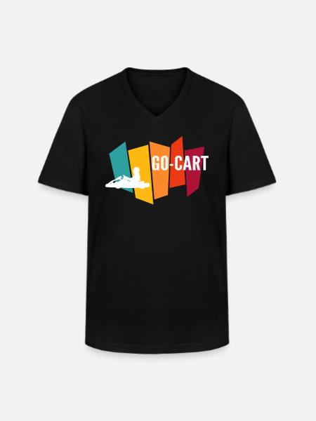 Go-cart - Men's V-Neck T-Shirt - black