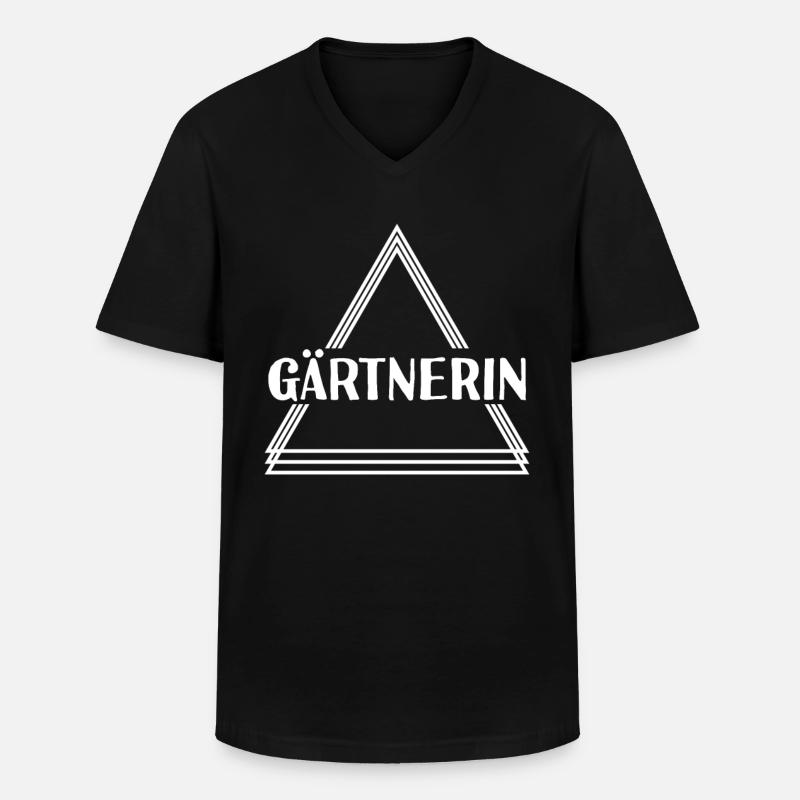 Gärtnerin - Männer-T-Shirt mit V-Ausschnitt - Schwarz